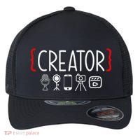 Content Creator Blogger Vlogger Influencer Creator Flexfit Unipanel Trucker Cap thumb 0