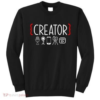 Content Creator Blogger Vlogger Influencer Creator Sweatshirt