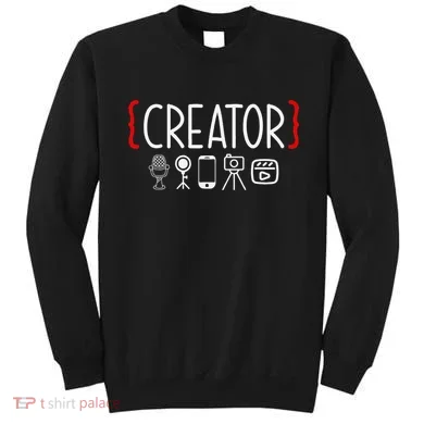 Content Creator Blogger Vlogger Influencer Creator Sweatshirt