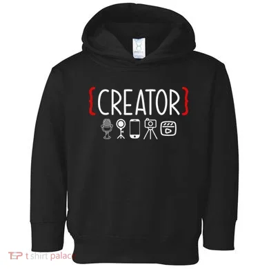 Content Creator Blogger Vlogger Influencer Creator Toddler Hoodie