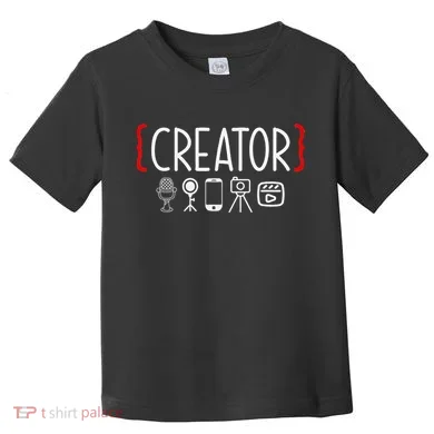 Content Creator Blogger Vlogger Influencer Creator Toddler T-Shirt