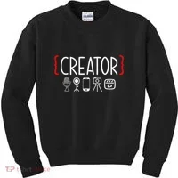 Content Creator Blogger Vlogger Influencer Creator Kids Sweatshirt thumb 0