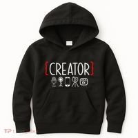 Content Creator Blogger Vlogger Influencer Creator Kids Hoodie thumb 0