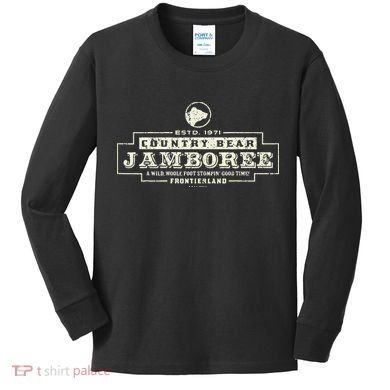 Classic Country Bear Jamboree Theme Park Series Kids Long Sleeve Shirt
