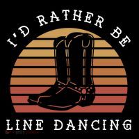 Cow Cow Boots ID Rather Be Line Dancing Great Gift Doggie Tank thumb 4