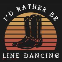 Cow Cow Boots ID Rather Be Line Dancing Great Gift Pajama Set thumb 2