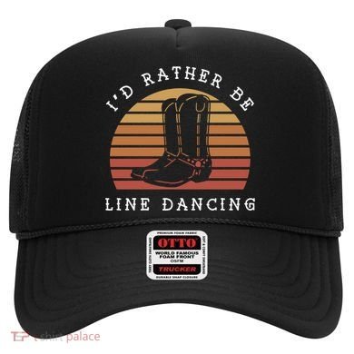 Cow Cow Boots ID Rather Be Line Dancing Great Gift Hat