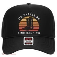 Cow Cow Boots ID Rather Be Line Dancing Great Gift Hat thumb 0