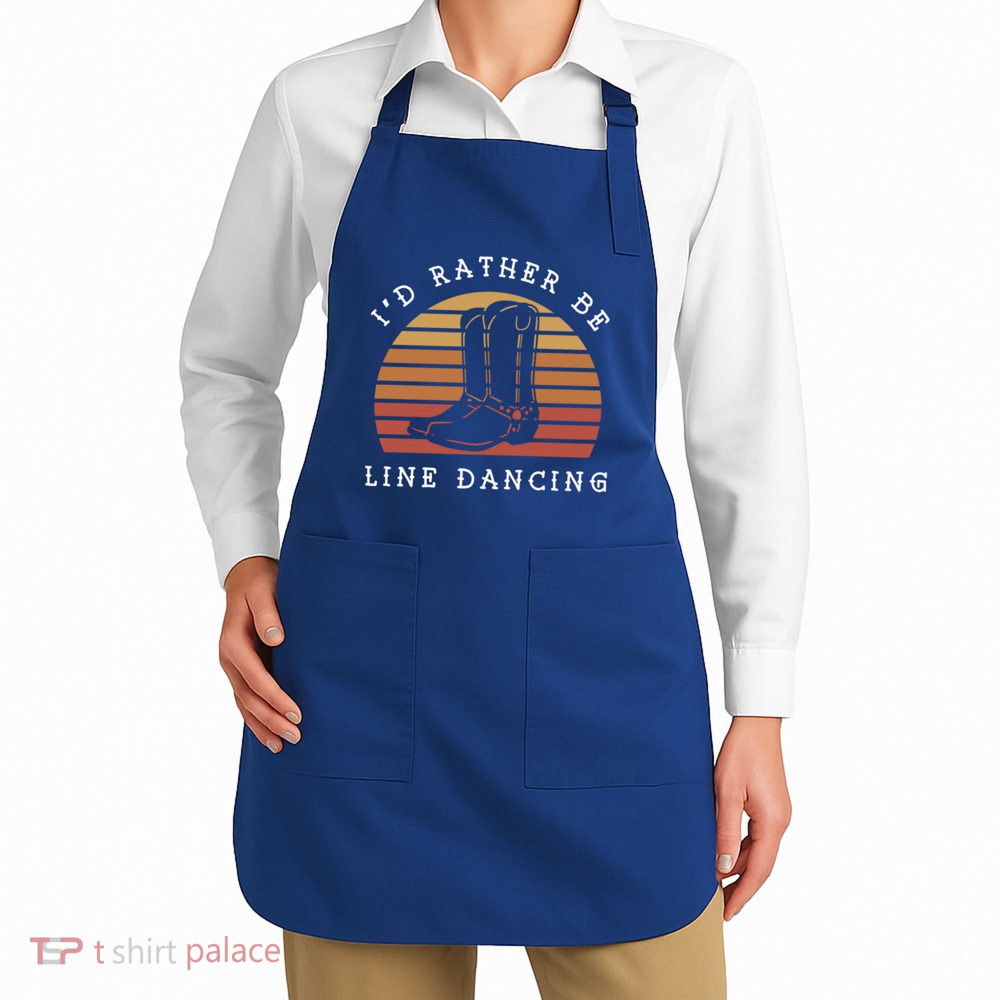 Cow Cow Boots ID Rather Be Line Dancing Great Gift Apron