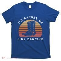 Cow Cow Boots ID Rather Be Line Dancing Great Gift T-Shirt thumb 0