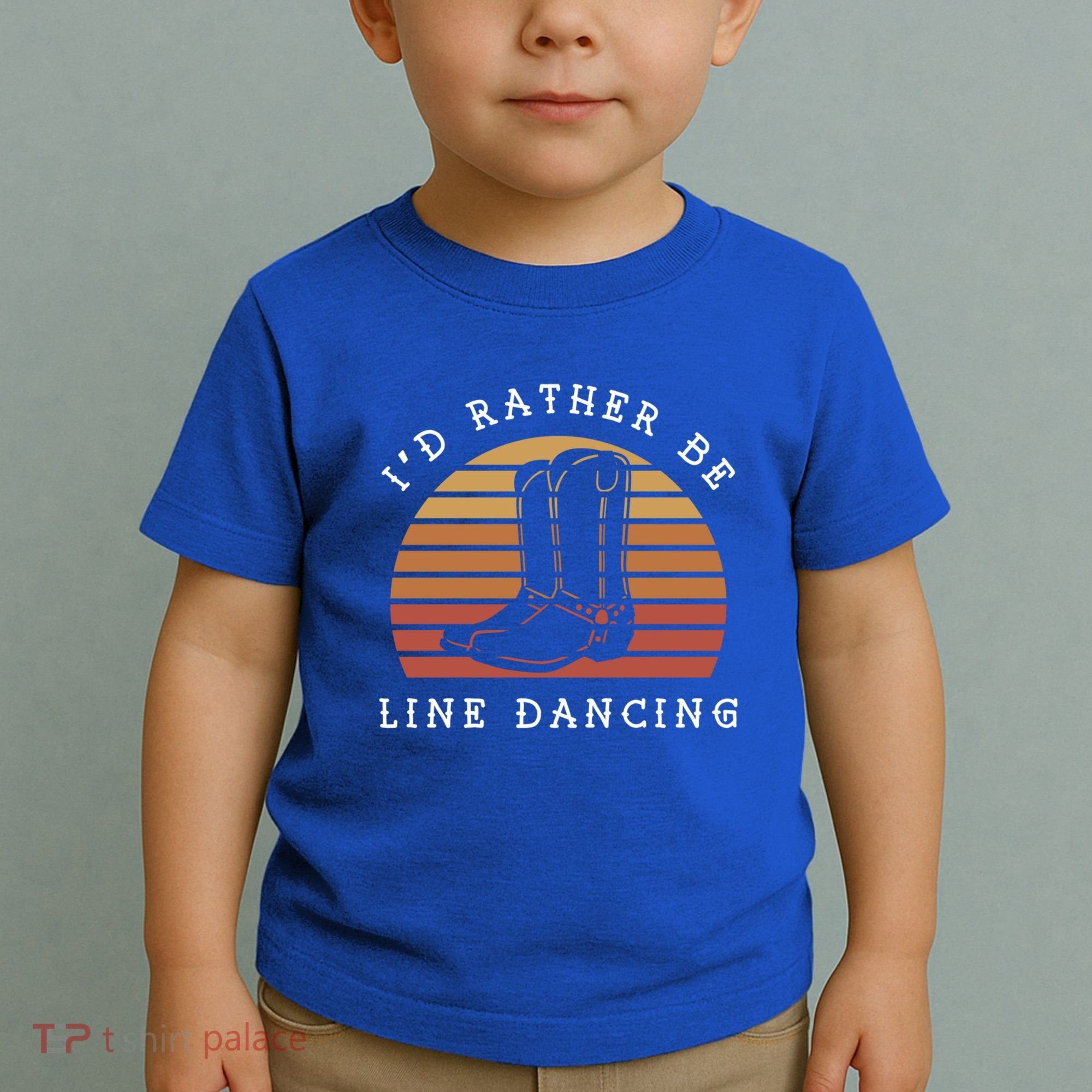 Cow Cow Boots ID Rather Be Line Dancing Great Gift Toddler T-Shirt