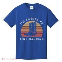 Cow Cow Boots ID Rather Be Line Dancing Great Gift Kids T-Shirt thumb 0