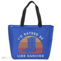 Cow Cow Boots ID Rather Be Line Dancing Great Gift Tote Bag thumb 0