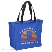 Cow Cow Boots ID Rather Be Line Dancing Great Gift Tote Bag thumb 2