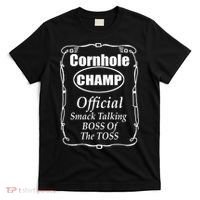 Cornhole Champion Boss of the Toss Cornhole T-Shirt thumb 0