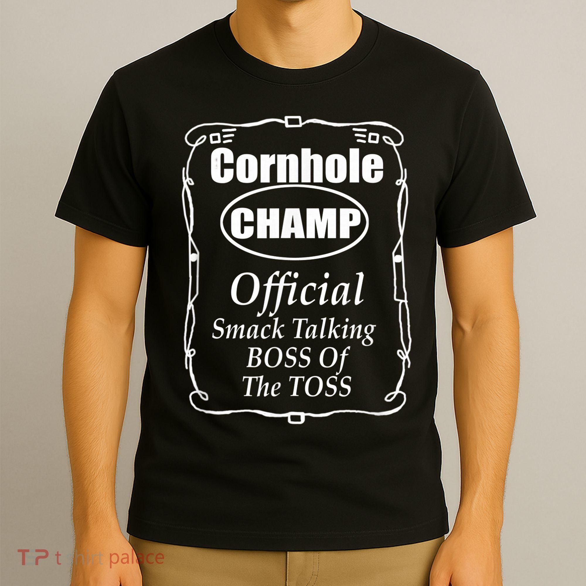 Cornhole Champion Boss of the Toss Cornhole T-Shirt