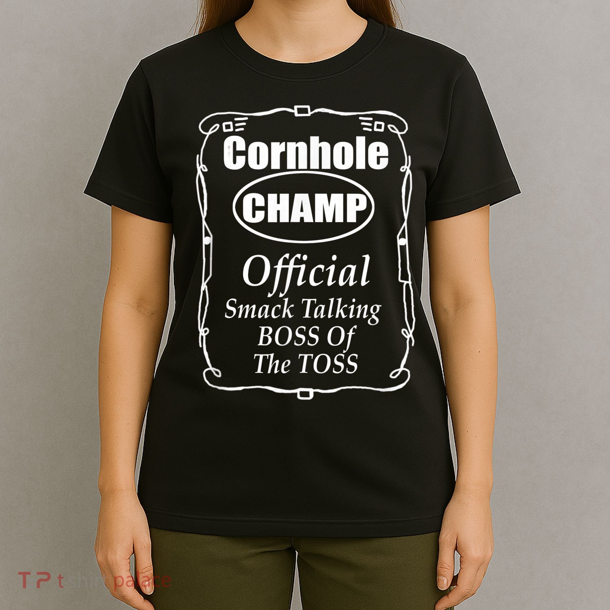 Cornhole Champion Boss of the Toss Cornhole T-Shirt