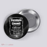 Cornhole Champion Boss of the Toss Cornhole Button thumb 0