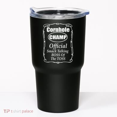 Cornhole Champion Boss of the Toss Cornhole Tumbler