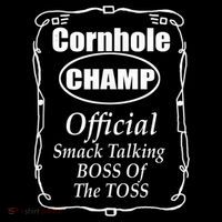 Cornhole Champion Boss of the Toss Cornhole Toddler Hoodie thumb 2