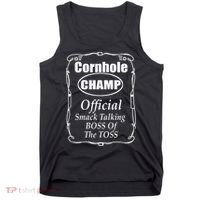 Cornhole Champion Boss of the Toss Cornhole Tank Top thumb 0