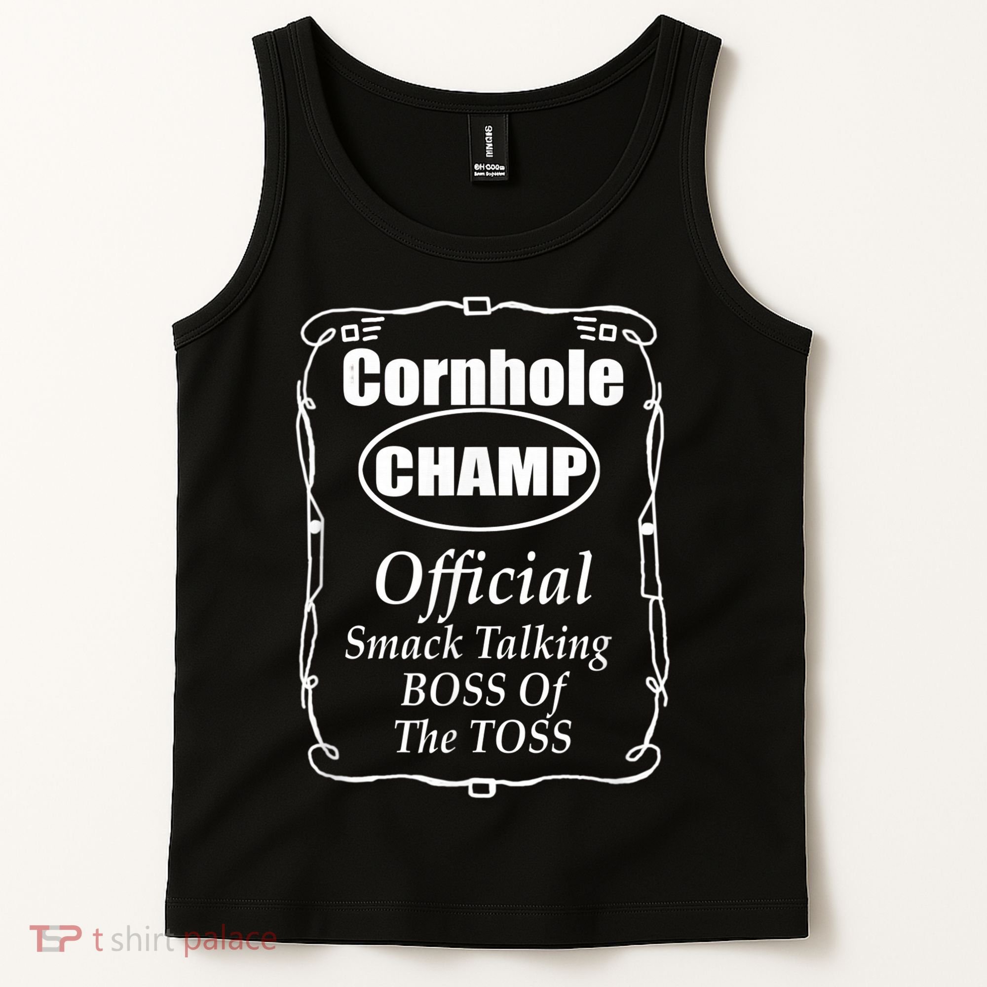 Cornhole Champion Boss of the Toss Cornhole Tank Top