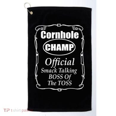 Cornhole Champion Boss of the Toss Cornhole Golf Towel