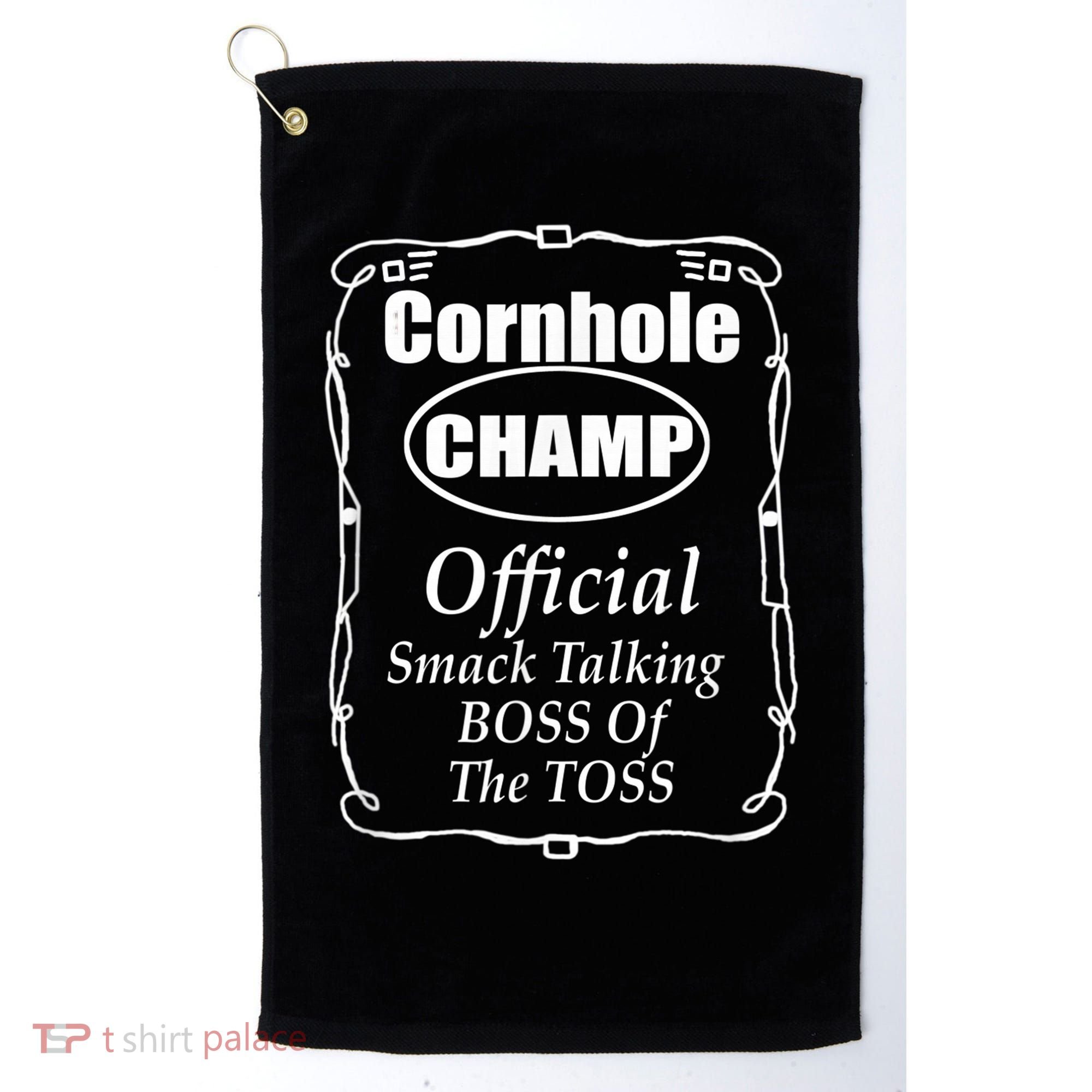 Cornhole Champion Boss of the Toss Cornhole Golf Towel