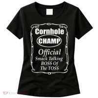 Cornhole Champion Boss of the Toss Cornhole Women's T-Shirt thumb 0