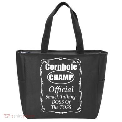 Cornhole Champion Boss of the Toss Cornhole Tote Bag