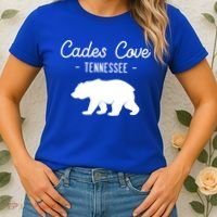 Cades Cove Bear Retro Tennessee Great Smoky Mountains Meaningful Gift Women's T-Shirt thumb 2