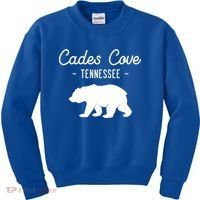 Cades Cove Bear Retro Tennessee Great Smoky Mountains Meaningful Gift Kids Sweatshirt thumb 0