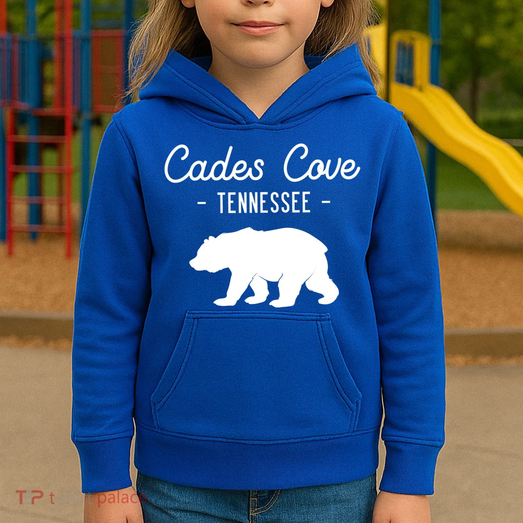 Cades Cove Bear Retro Tennessee Great Smoky Mountains Meaningful Gift Kids Hoodie