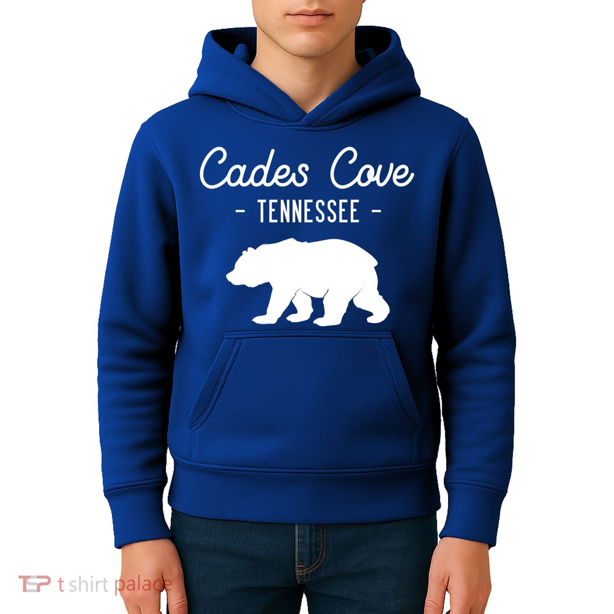 Cades Cove Bear Retro Tennessee Great Smoky Mountains Meaningful Gift Kids Hoodie