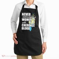 Cool Cherokee Blood Women Funny Native American Gift For Her Apron thumb 2