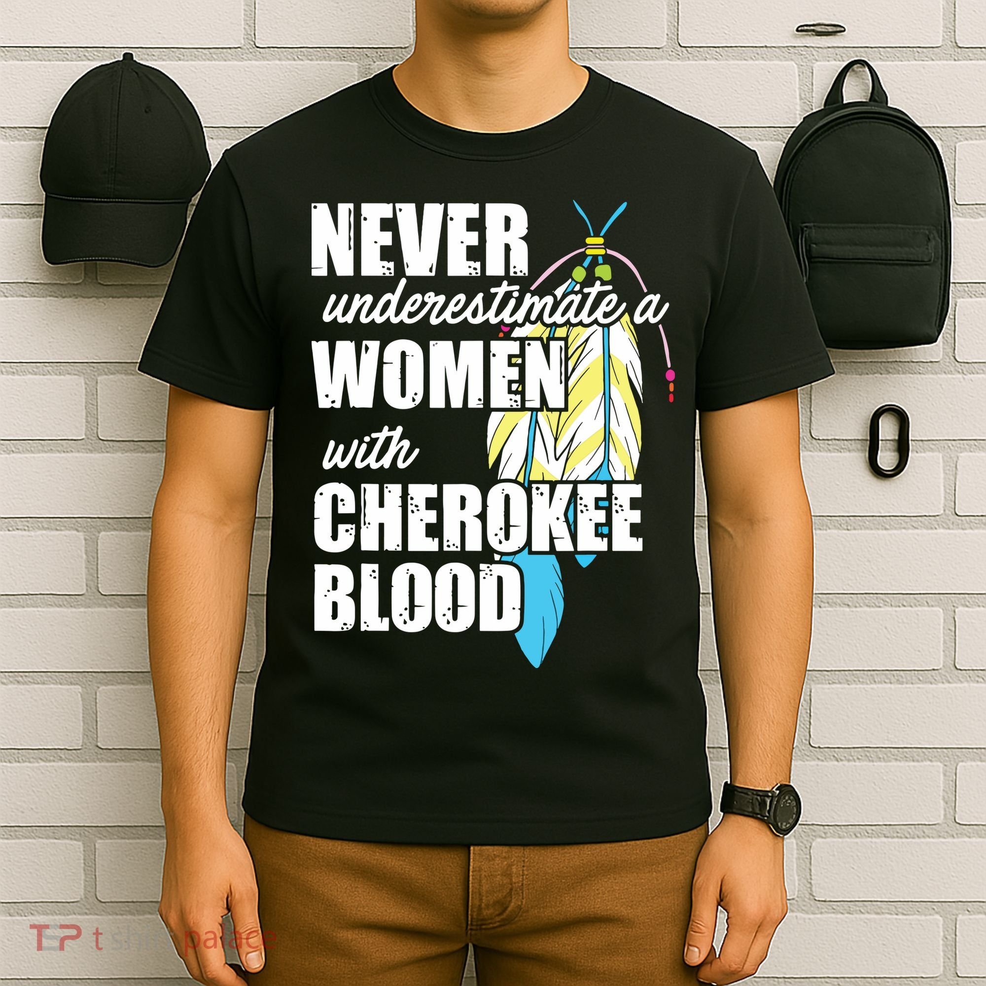 Cool Cherokee Blood Women Funny Native American Gift For Her T-Shirt
