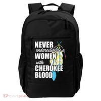 Cool Cherokee Blood Women Funny Native American Gift For Her Backpack thumb 0