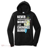 Cool Cherokee Blood Women Funny Native American Gift For Her Women's Hoodie thumb 0