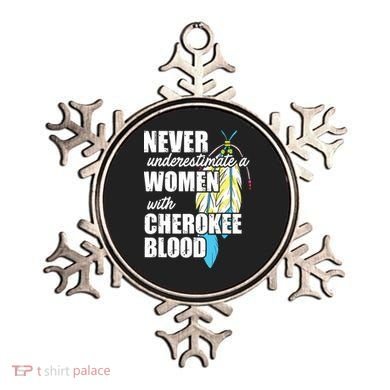 Cool Cherokee Blood Women Funny Native American Gift For Her Ornament