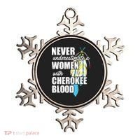 Cool Cherokee Blood Women Funny Native American Gift For Her Ornament thumb 0