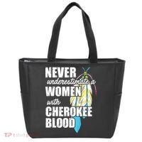 Cool Cherokee Blood Women Funny Native American Gift For Her Tote Bag thumb 0