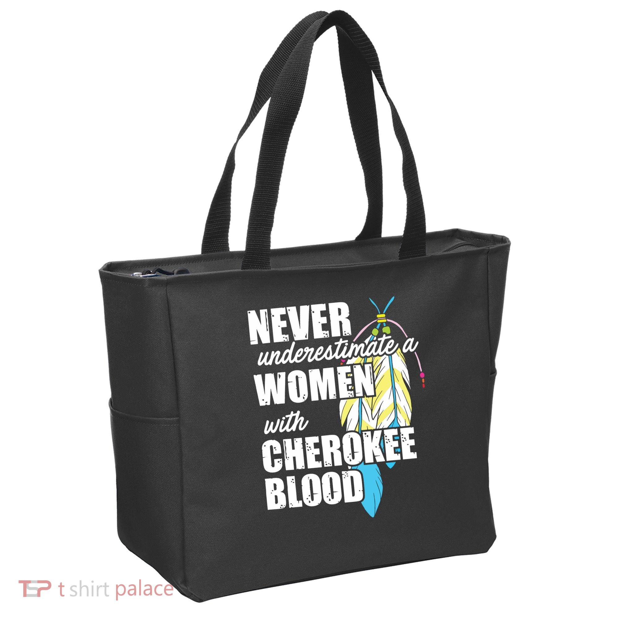 Cool Cherokee Blood Women Funny Native American Gift For Her Tote Bag