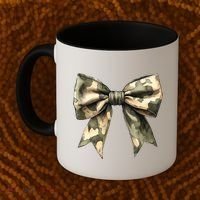 Camouflage Camo Bow Coffee Mug thumb 2