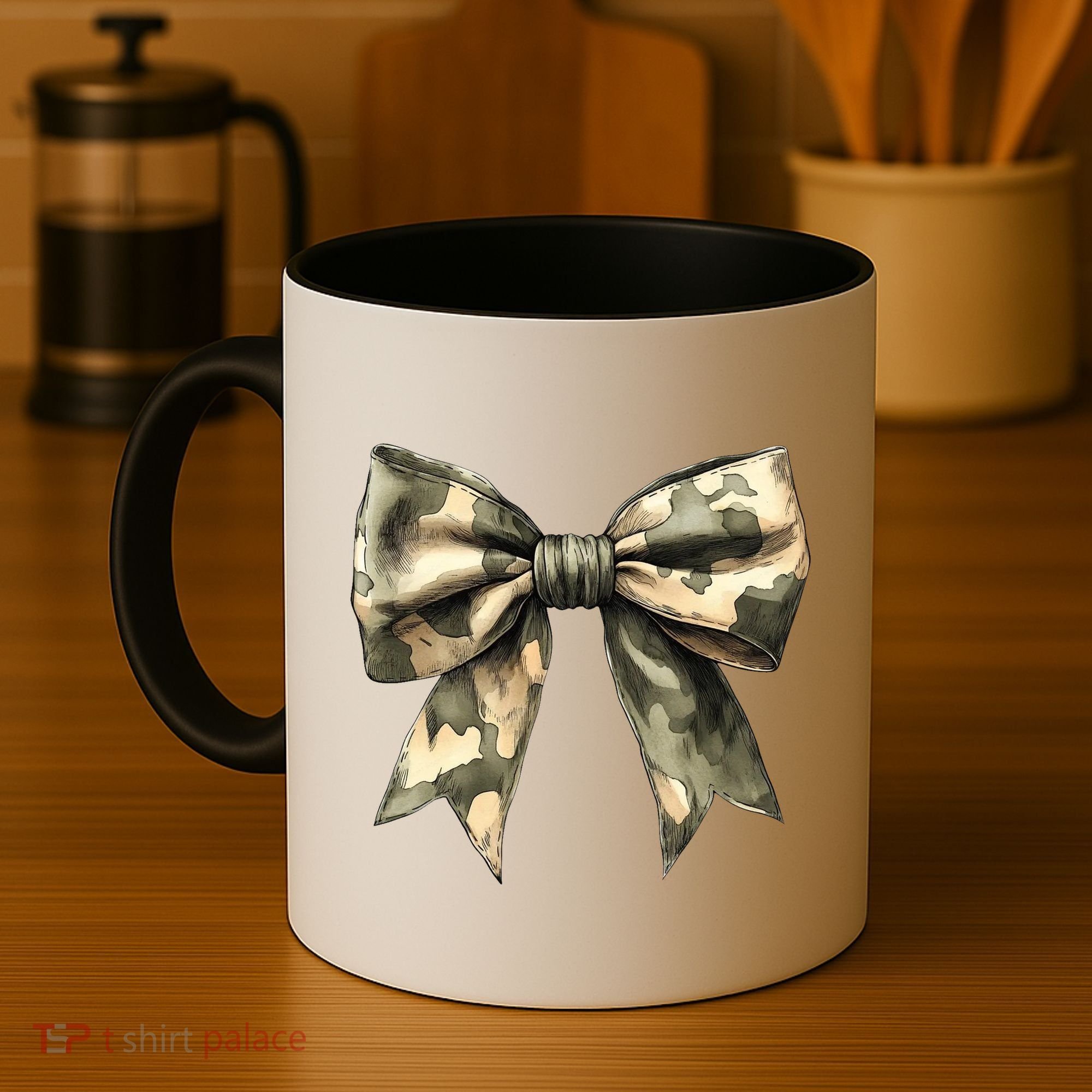 Camouflage Camo Bow Coffee Mug