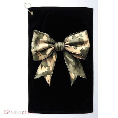 Camouflage Camo Bow Golf Towel
