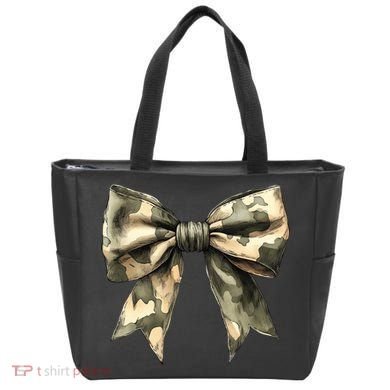 Camouflage Camo Bow Tote Bag