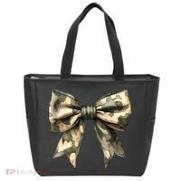 Camouflage Camo Bow Tote Bag thumb 0