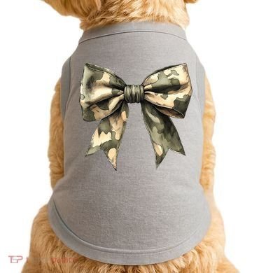 Camouflage Camo Bow Doggie Tank