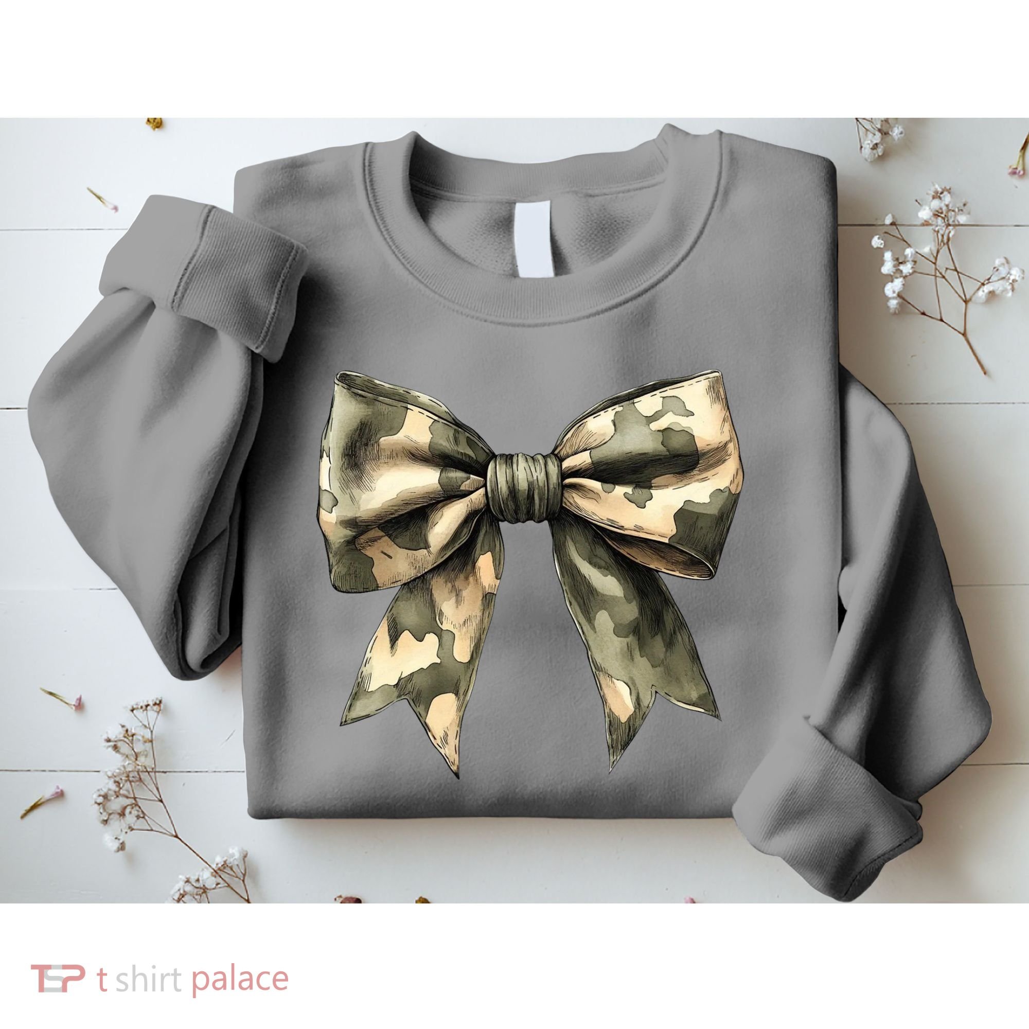 Camouflage Camo Bow Sweatshirt