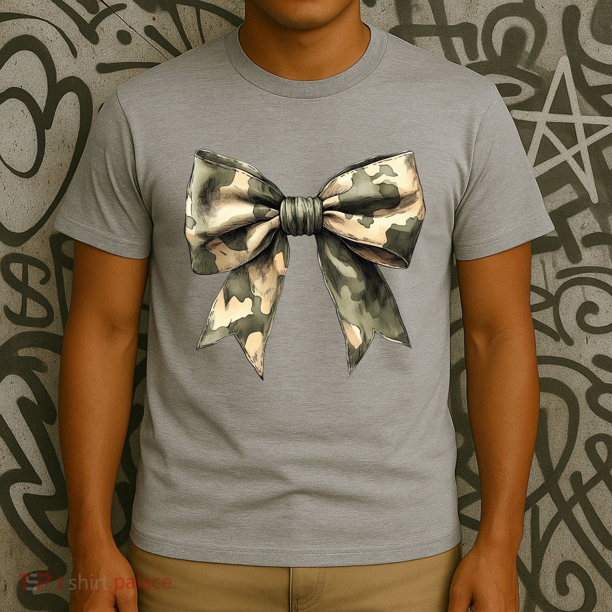 Camouflage Camo Bow T-Shirt